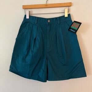 Vintage Deadstock Grass Roots by Terramar Pleated Cotton Khaki Shorts Size 12